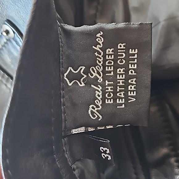 Vintage Leder Company high quality genuine leather pants from Germany 90s 33x29 - Picture 11 of 13